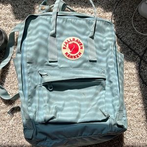 Fjallraven Kanken teal backpack